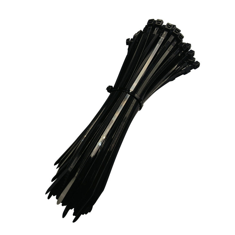 Black PP cable tie chemical corrosion resistant cable tie chemical special self-locking acid and alkali resistant PP cable tie belt wholesale