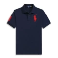Polo shirt-navy red label