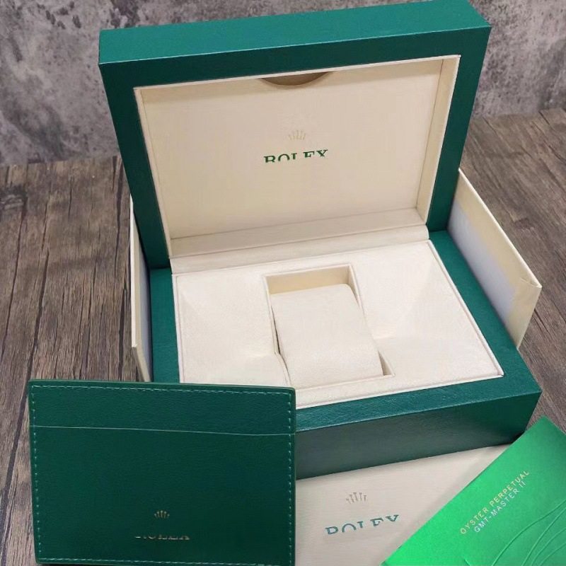 Factory Direct Supply In-Stock Laojia Original Wooden Box Green Watch Box High-End Men's and Women's Pu Square Flip Gift Box