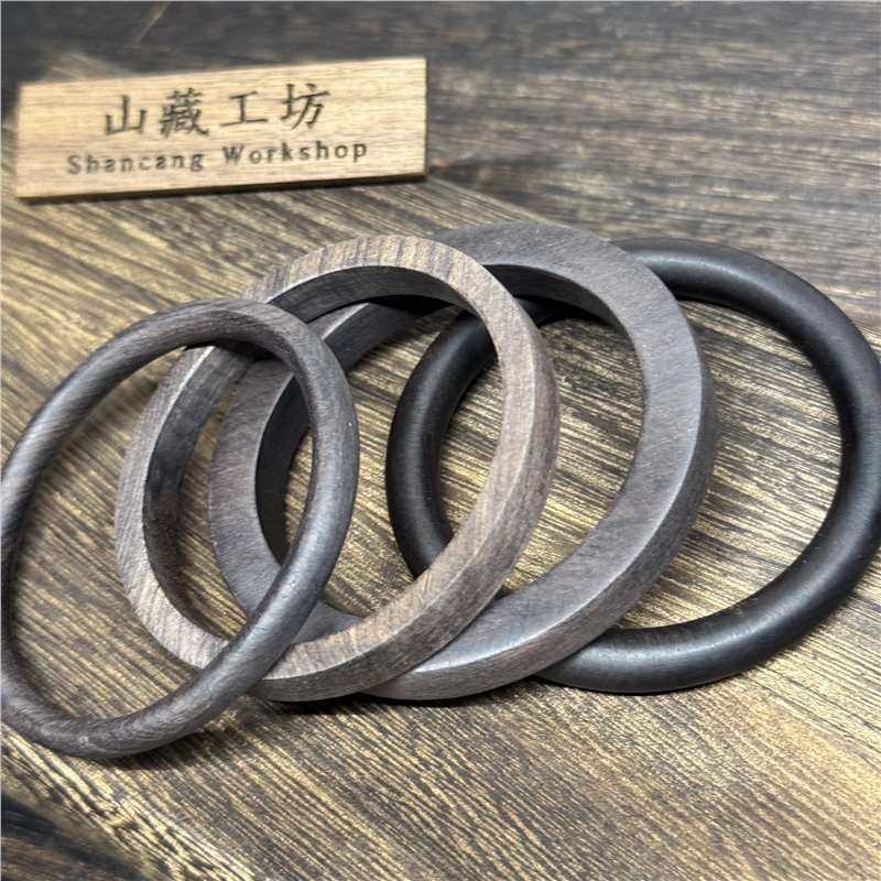 Lacquer-free wax-free lacquer square bracelet wooden thin bracelet female purple sandalwood wood jewelry high-grade retro factory direct sales