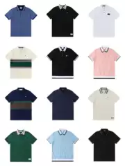 New European and American Ancient GU Full Yin Qi CCI Velcro Short Sleeve Internet Popular INS Lapel Fashion Clothes Men's and Women's Top