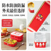 Disposable Chinese Red Gold Foil Lunch Box Wholesale Catering Takeaway Packaging Food Grade Gold Foil Box Lunch Box Processing
