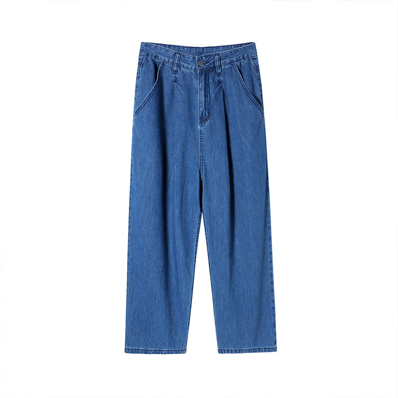 High Waisted Loose Fit Banana Pants Lightweight Trendy Relaxed Fit Cropped Length Casual Wear for Women Wholesale