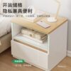 Bedside Table Simple Modern White Bedroom Large Storage Cabinet Economical Simple Bedside Cabinet Storage Rack