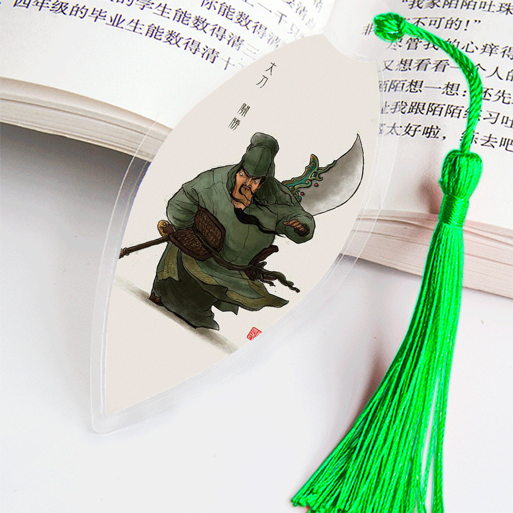Chinese-Style Leaf Vein Bookmarks, Retro Heroes of the Water Margin, Complete Set of 108 Characters, Cartoon Animation, Custom Wholesale Collection