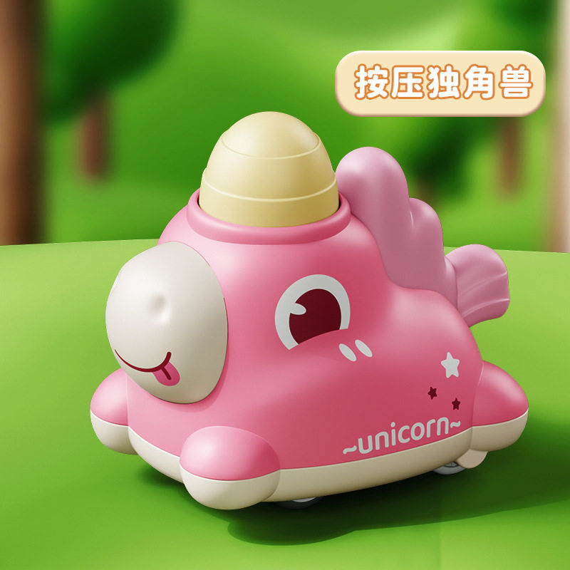 按压玩具车儿童工程车3-6岁动物惯性小飞机夜市摆摊澄海玩具批发