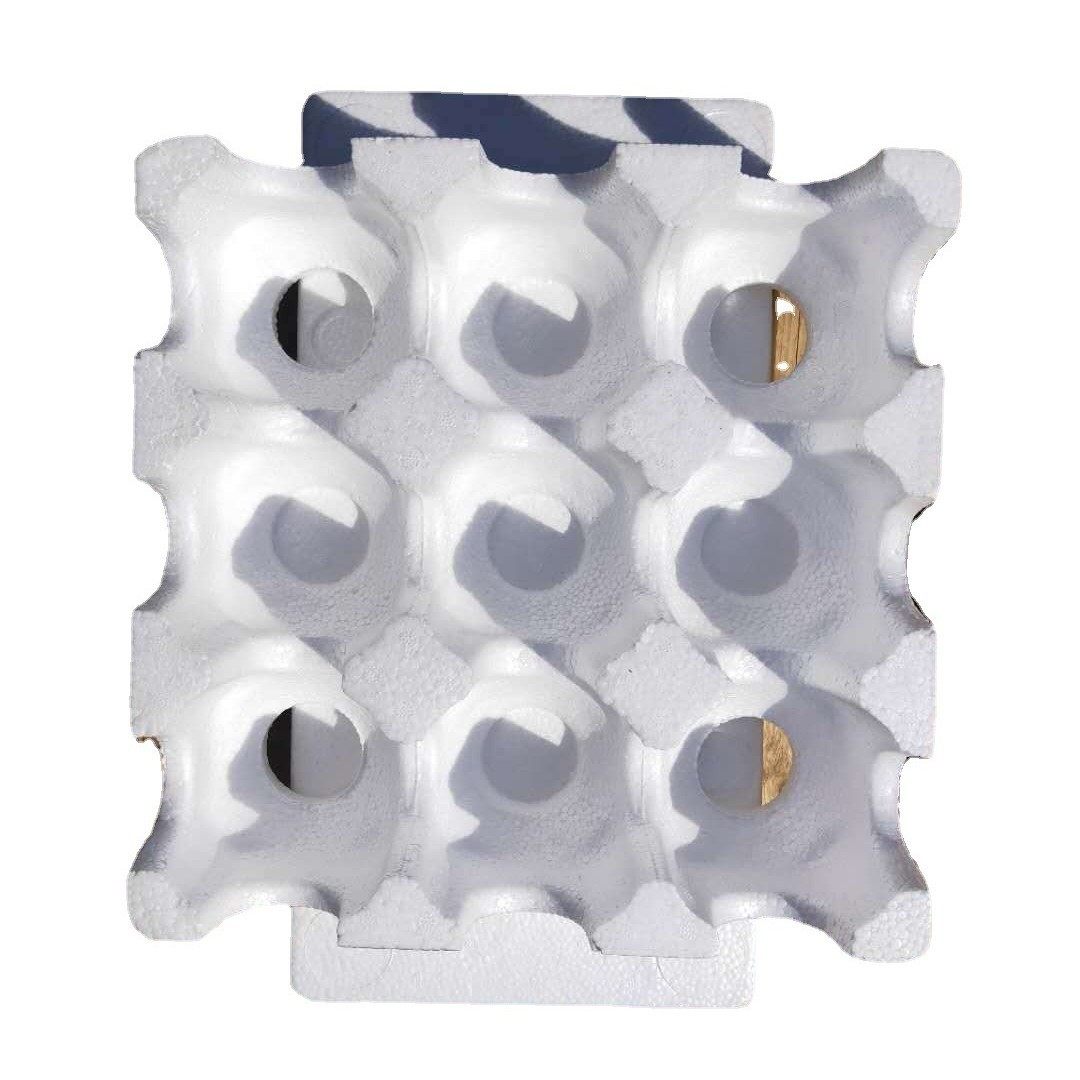 Factory wholesale 9 grid foam tray for pear with turnover fruit foam box