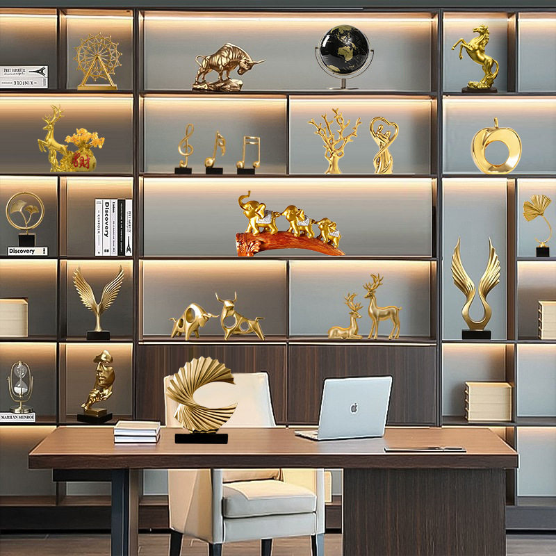 新中式高档酒柜装饰品餐边柜摆件客厅创意家居饰品室内软装装饰