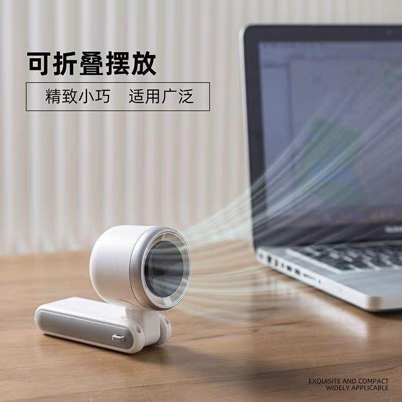 Huaqiangbei Cross-Border New Handheld Small Fan, Foldable Neck-Hanging Outdoor Convenient Turbine High-Speed Mini Fan