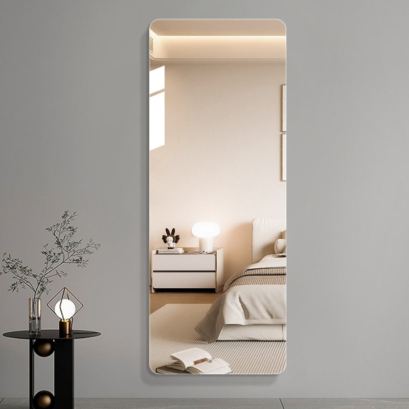 Soft Mirror Drop Shipping Full Body Dressing Mirror Acrylic Material Fitting Mirror Punch-Free Bedroom Wall-Mounted Self-Adhesive Mirror