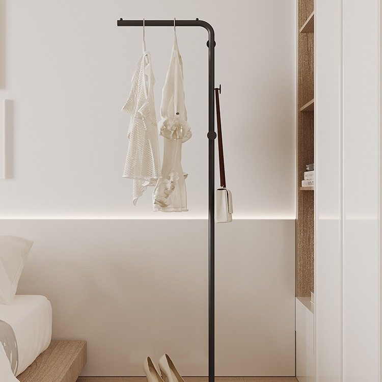 Simple Bedroom Coat Rack Floor-Standing Bedside Clothes Rack Living Room Rental House Clothes Rack Home Light Luxury Clothes Rack