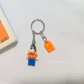 Goofy dog + orange building blocks
