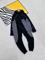 Black and dark gray suit