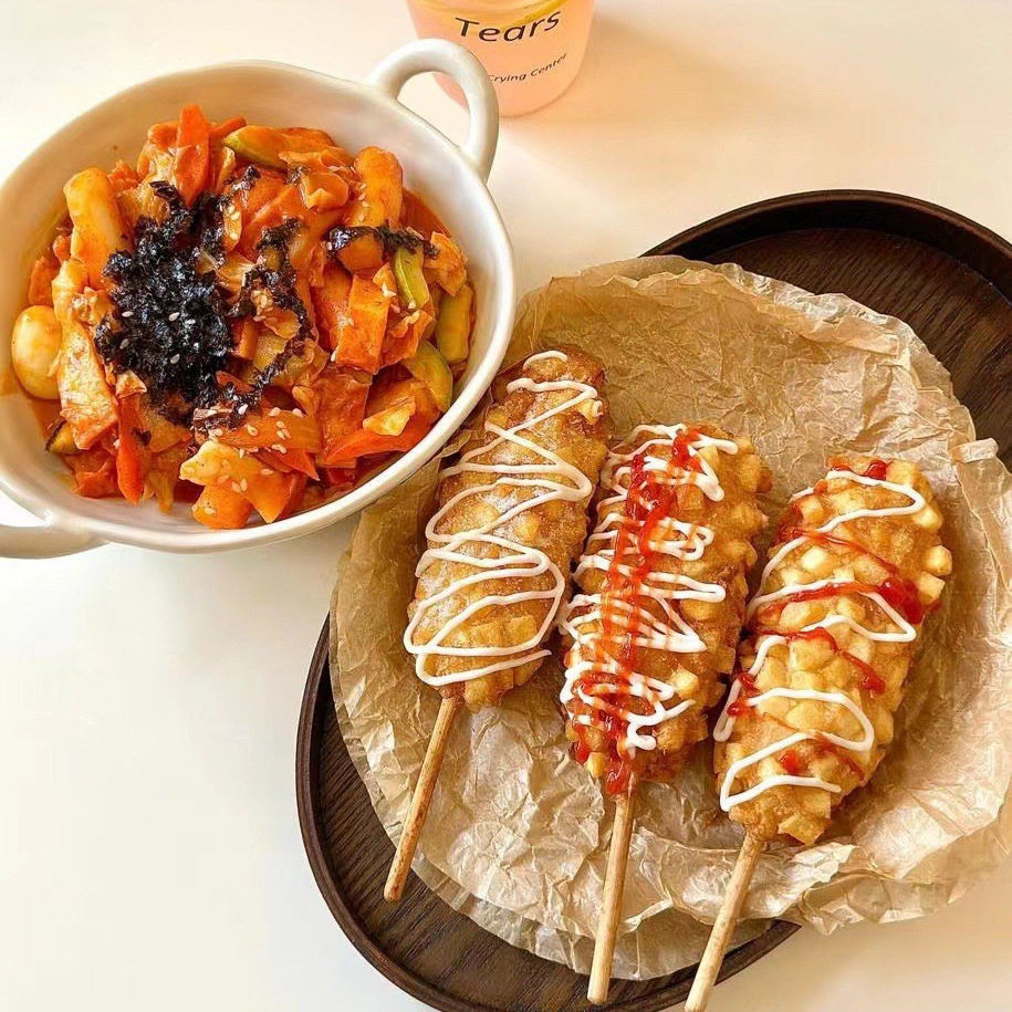 Potato Cheese Hot Dog Stick Breakfast Air Fryer Semi-finished Food Baked Sausage Semi-finished Fried Skin Semi-finished