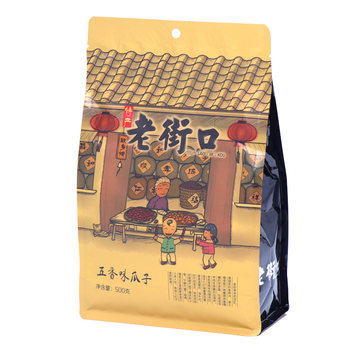Laojiekou Caramel Pecan Flavored Melon Seeds 500g Bagged Spiced Cream Snacks Nuts Roasted Seeds Sunflower Seeds Wholesale