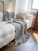 Nordic style blanket sofa blanket double blanket spring shawl office lunch break blanket B & B bed towel knitted blanket