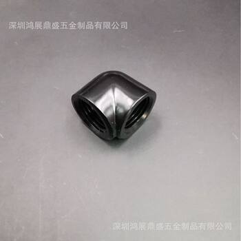 90 degrees double internal teeth elbow copper computer water-cooled G1/4 connector