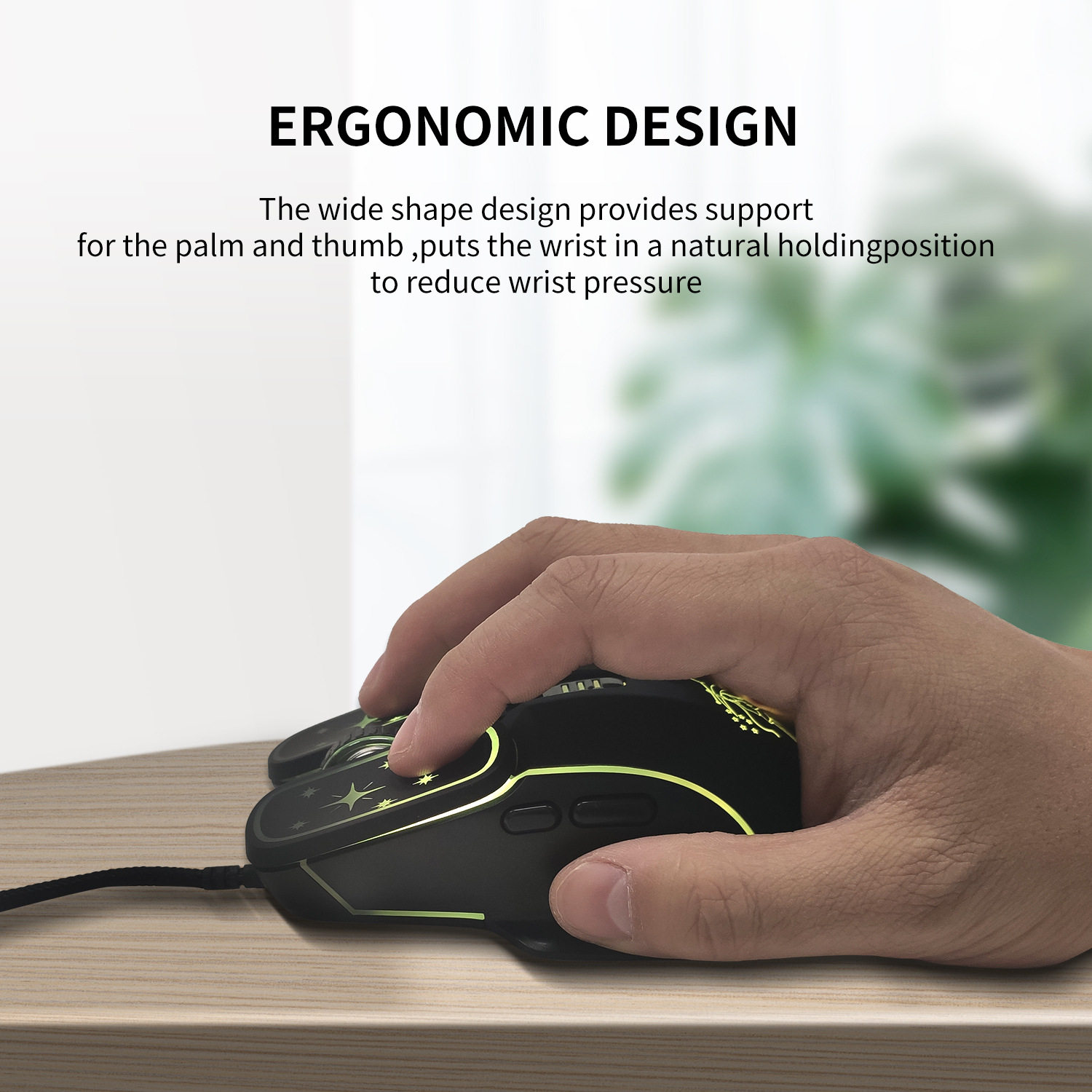 月亮鼠标MOUSEUSB有线游戏鼠标电脑鼠标护目镜车头盔配件мышь