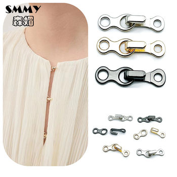 Alloy Wind Buckle Collar Hook Pants Hook Invisible Pickup Buckle Leather Fur Buckle Black Fly Buckle Coat Buckle Buckle Anti-glare Buckle