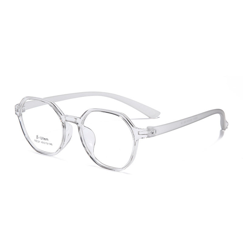 Ultra-light tr90 frame transparent net red myopia glasses can be equipped with non-metal glasses frame Danyang glasses wholesale