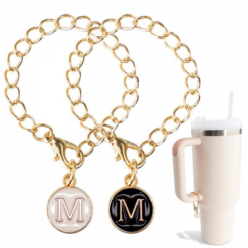 Keychain Backpack Cup Accessories Chain with Lobster Clasp Hanging English Letters Stanley Cute Jewelry Pendant