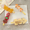 Fun Simulation Food Fun Funny Hairpin Hairpin Cute BBQ String Fish Ball Clip Personalized Finished Hair Accessories
