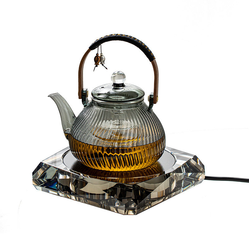 Rock Mountain crystal glass tea cooker borosilicate high-end electric ceramic stove tea cooker cooking tea high lifting beam kettle