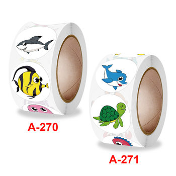 Rolled Children's Toys Reward Incentive Cute Stickers Office Stationery Decorative Sealing Sticker Adhesive Label