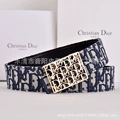 Blue cloth gold buckle d