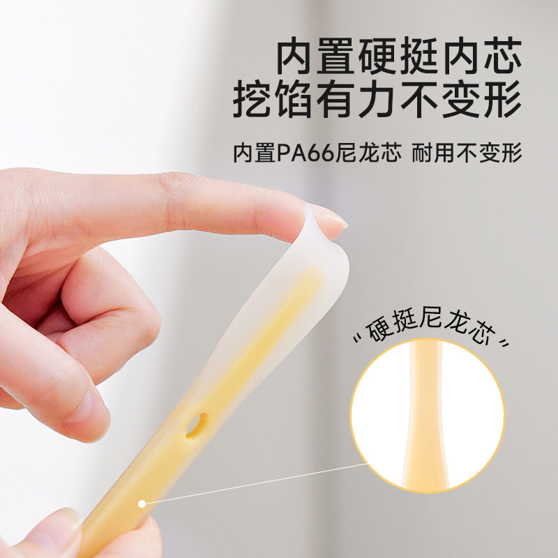 Food Grade Silicone Stuffing Spoon Multifunctional Double-head Dumpling Stuffing Spoon Dumpling Artifact Household Jam Sauce Meat Stuffing Tool