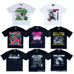 Nfc Cross-Border Hell American Style 3D Printed Hip-Hop Unisex Couple T-Shirts Wholesale