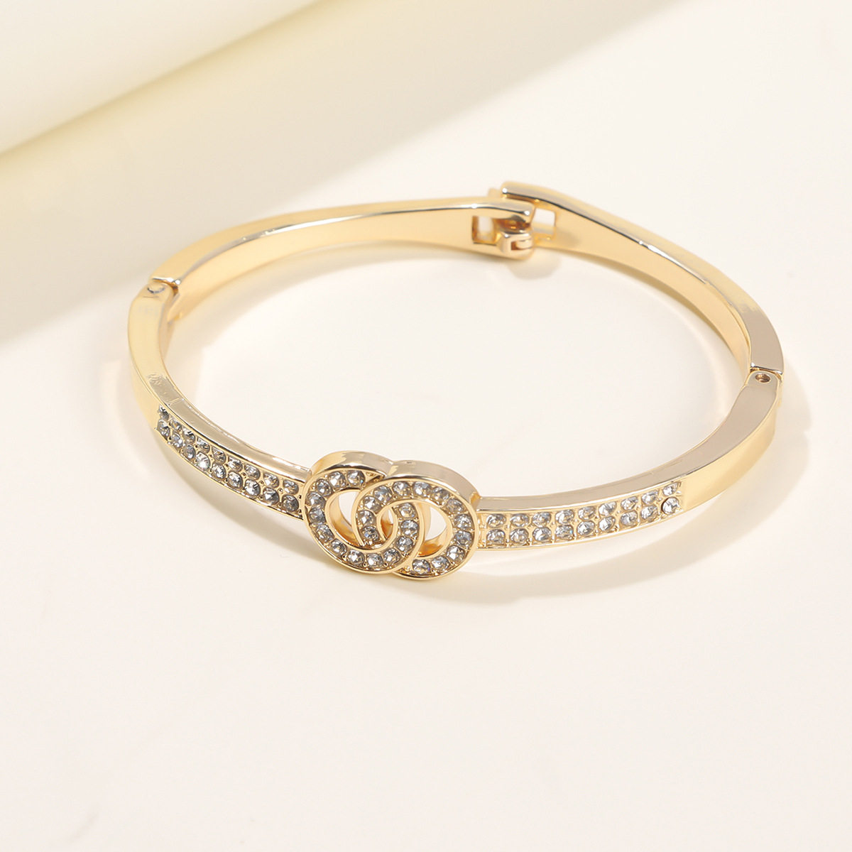 New jewelry fashion double-ring bracelets European and Ameri...