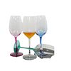 Cross-Border Hotel Creative Tall Wine Glasses Plastic Wine Glass Set Available in Three Colors for Wine