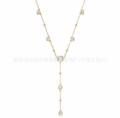 Y-shaped diamond necklace