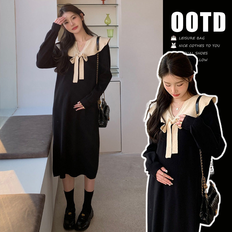 Maternity's Autumn plus size Dress New dress suit Women's Fashionable Fashion Autumn plus size Dress