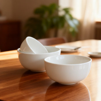 3~9inch Straight-Mouth Bowl Ceramic Sichuan Hot Pot Dipping Sauce Condiment Dish Dessert Bowl Porridge Noodle Bowl Soup Bowl