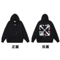 38 black of hooded sweatshirt