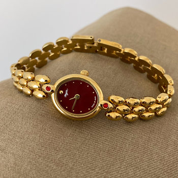 Zuoran Retro Exquisite Luxury Oval Small Dial Fashion Trend Live Broadcast Hot Sale Ladies Quartz Watch