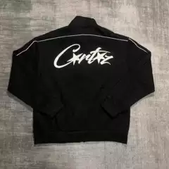 2024 New Corteiz Basic Printed Stand-Up Collar Sports Fleece-Lined Zipper Jacket Casual Sports Suit