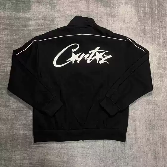 2024 New Corteiz Basic Printed Stand-Up Collar Sports Fleece-Lined Zipper Jacket Casual Sports Suit