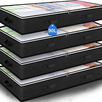 Amazon Supply Non-Woven Bed Quilt Storage Box Clothes Dust-Proof and Moisture-Proof Organizing Bag Foldable Storage Box