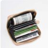 Hot-Selling Embroidered Accordion Card Holder, Fashionable Plaid Multi-Card Slot Id Holder, Credit Card Holder, Mini Coin Card Holder