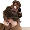 Autumn and Winter Bow Ball Head Clip for Women, High-End 2025 New Hair Clip, Shark Clip Headwear on the Back of the Head