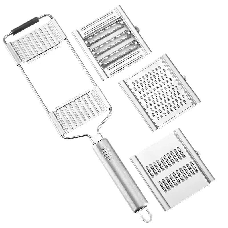 Multi-function vegetable cutter potato slice manual stainless steel grater kitchen vertical vegetable cutter cross-border hot products