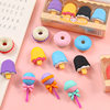 Children's Creative Simulation Eraser Student Cute Boxed Eraser Dessert Shape Pencil Eraser Stationery Small Gifts