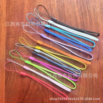 Wholesale color bulk shipment mobile phone lanyard fan lanyard short mobile phone rope camera lanyard pine rope