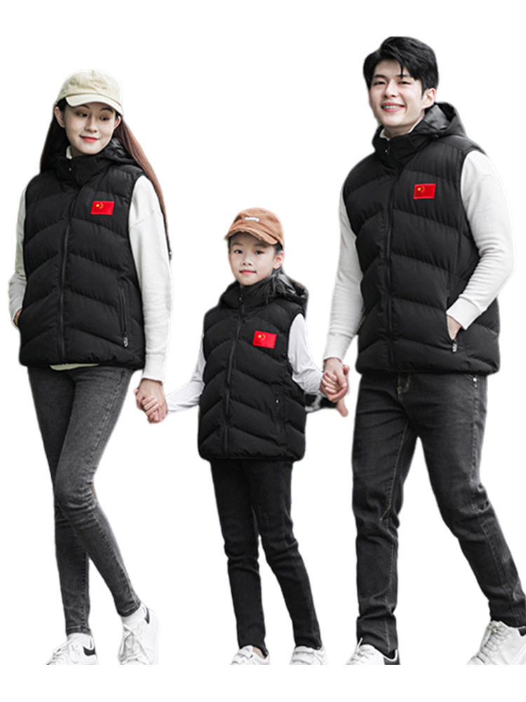 Chinese team sports vest men's and women's martial arts taekwondo training vest warm vest winter down cotton-padded jacket wholesale