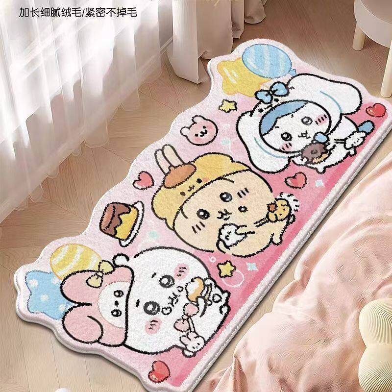 Cute Cute Funny Khawa Bedroom Bedside Blanket Cashmere Skin-Friendly Soft Living Room Balcony Floor Mat Home Bay Window Mat