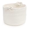 Factory Direct Sales, Professional Storage, Amazon-Supplied, Round Cotton Rope Woven Flower Pot, Toy Handle, Storage Basket, Portable