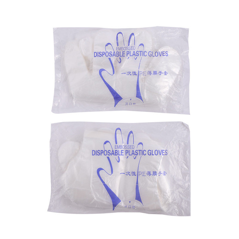 New Disposable Gloves, Food-Grade Pe Plastic, Thickened Gloves for Household Kitchen Use, Wholesale for Catering and Beauty Use